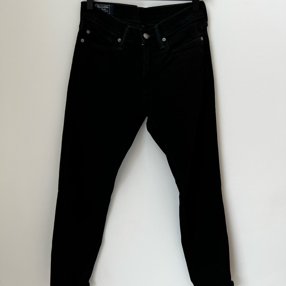 Abercrombie Black Jeans - Felix Super Slim